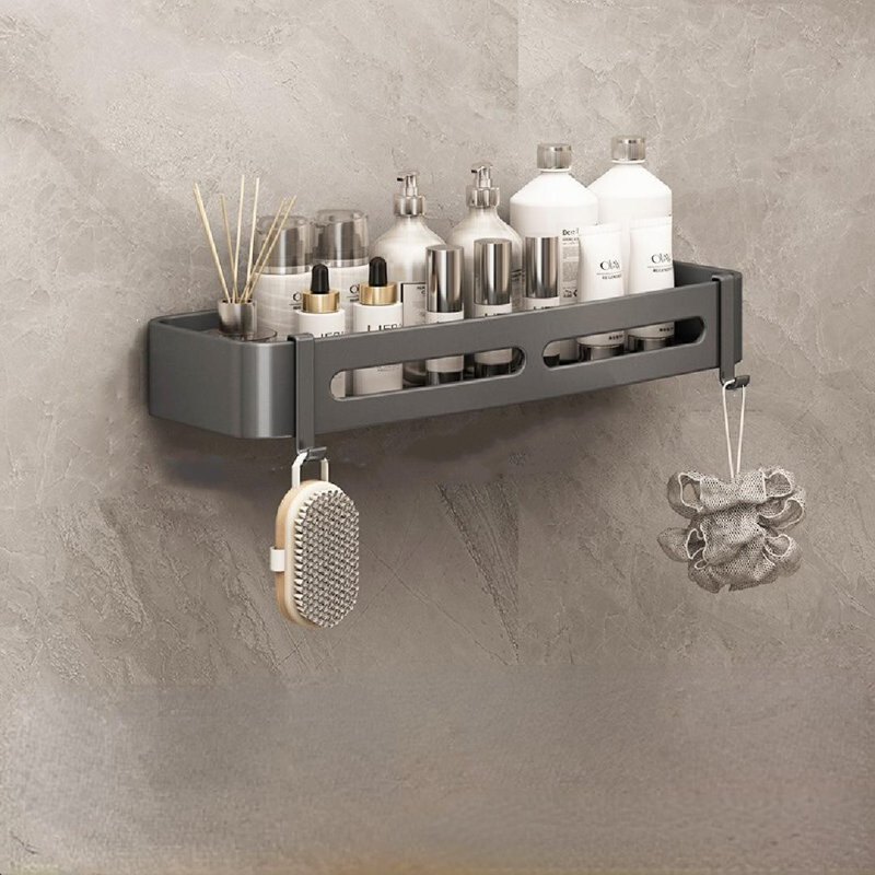 Rebrilliant Toilet Rack PerforationFree WallMounted Bathroom Shower